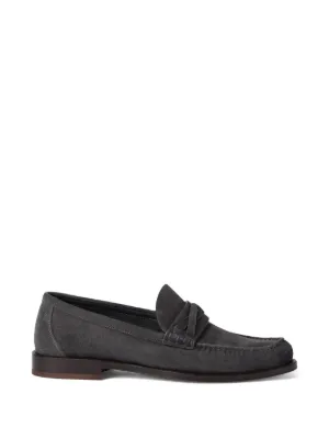 Brunello Cucinelli レザーローファー | ブラック | FARFETCH JP