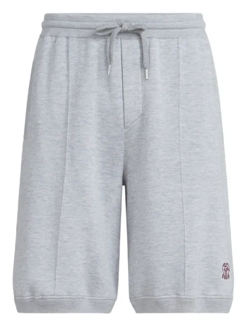 Brunello Cucinelli logo-embroidered shorts