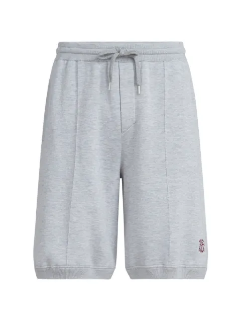 Brunello Cucinelli logo-embroidered shorts