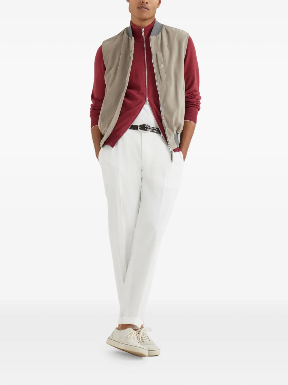 Brunello Cucinelli turtleneck zipper cashmere cardigan | Cardigans | Image 2
