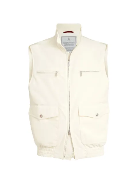 Brunello Cucinelli bonded padded gilet