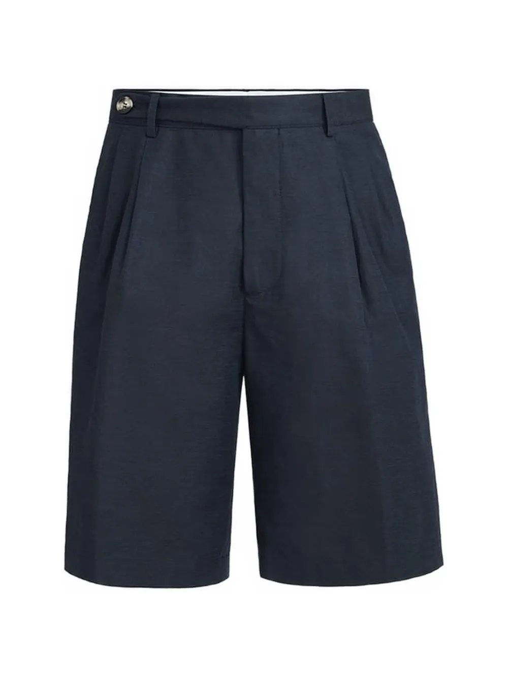 Brunello Cucinelli pleated bermuda shorts - Blu