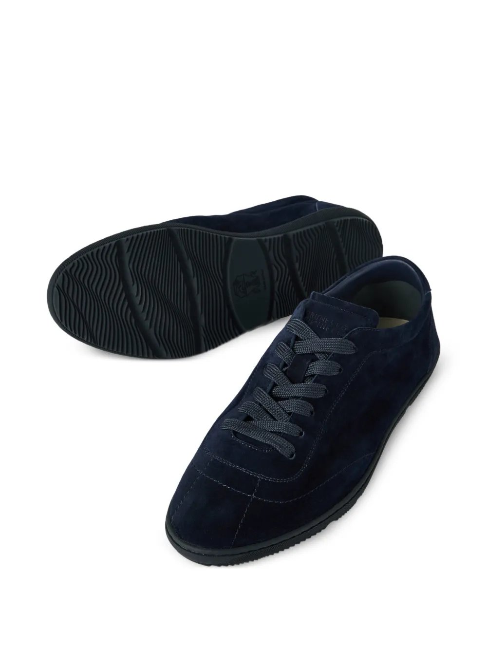 Brunello Cucinelli Suède lichtgewicht sneakers Blauw