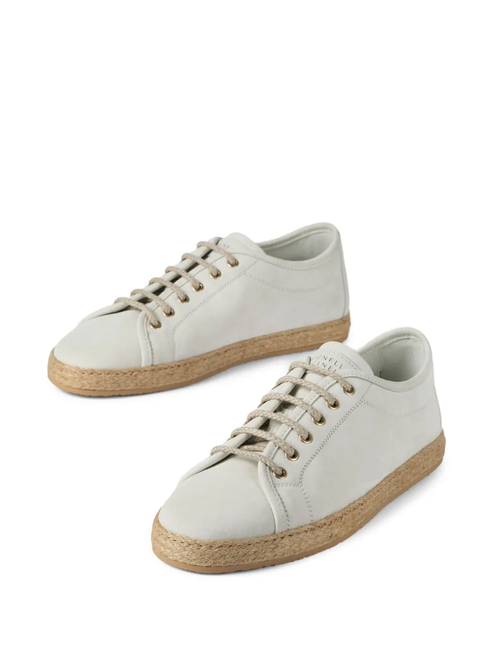 Brunello Cucinelli Leren sneakers Beige