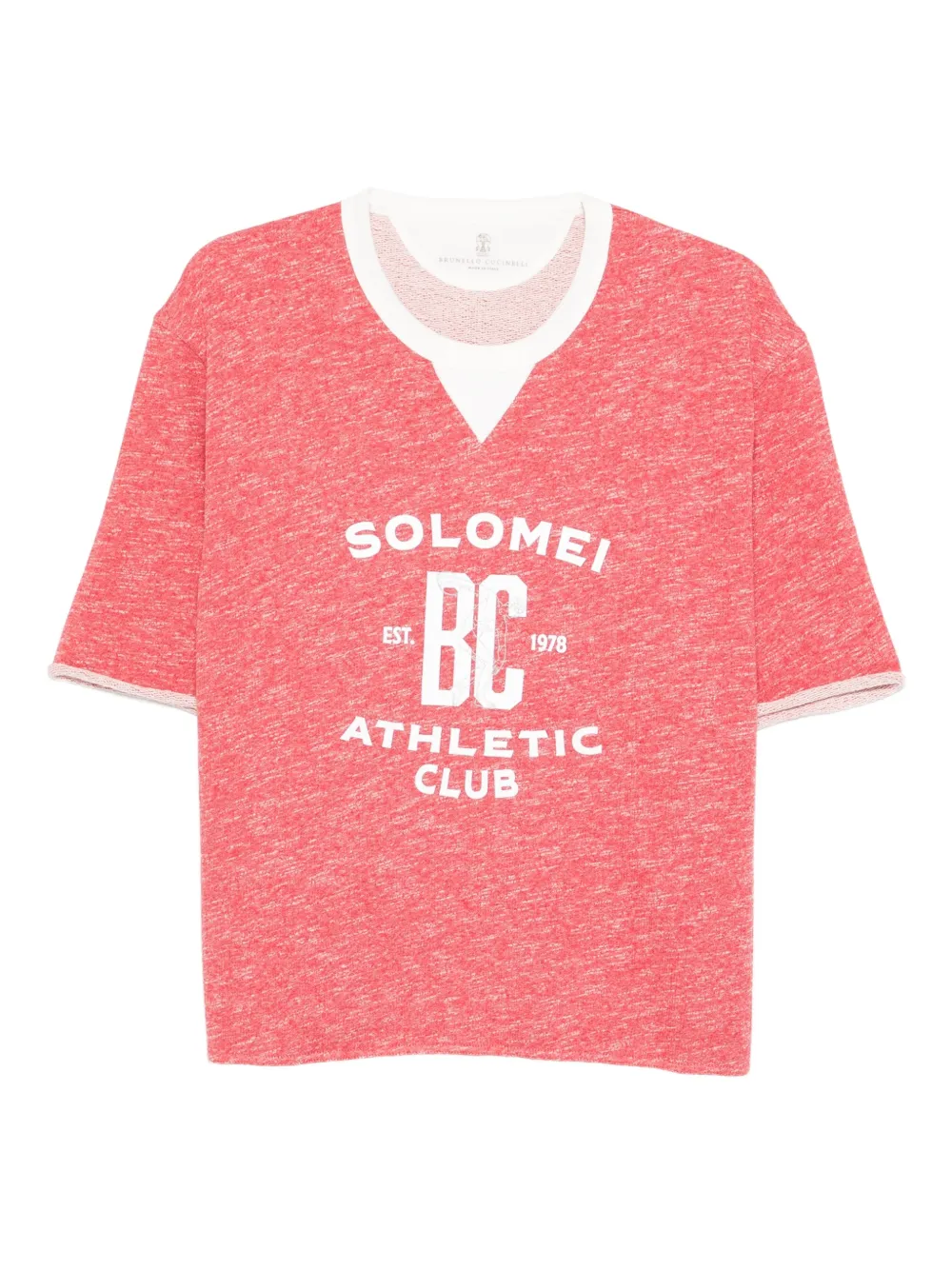 Brunello Cucinelli camiseta con estampado gráfico | rojo | Image 1