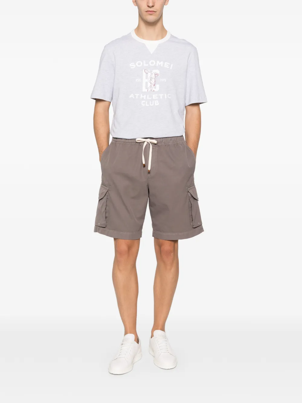 Brunello Cucinelli drawstring-fastening cargo shorts | Cargo Shorts | Image 2