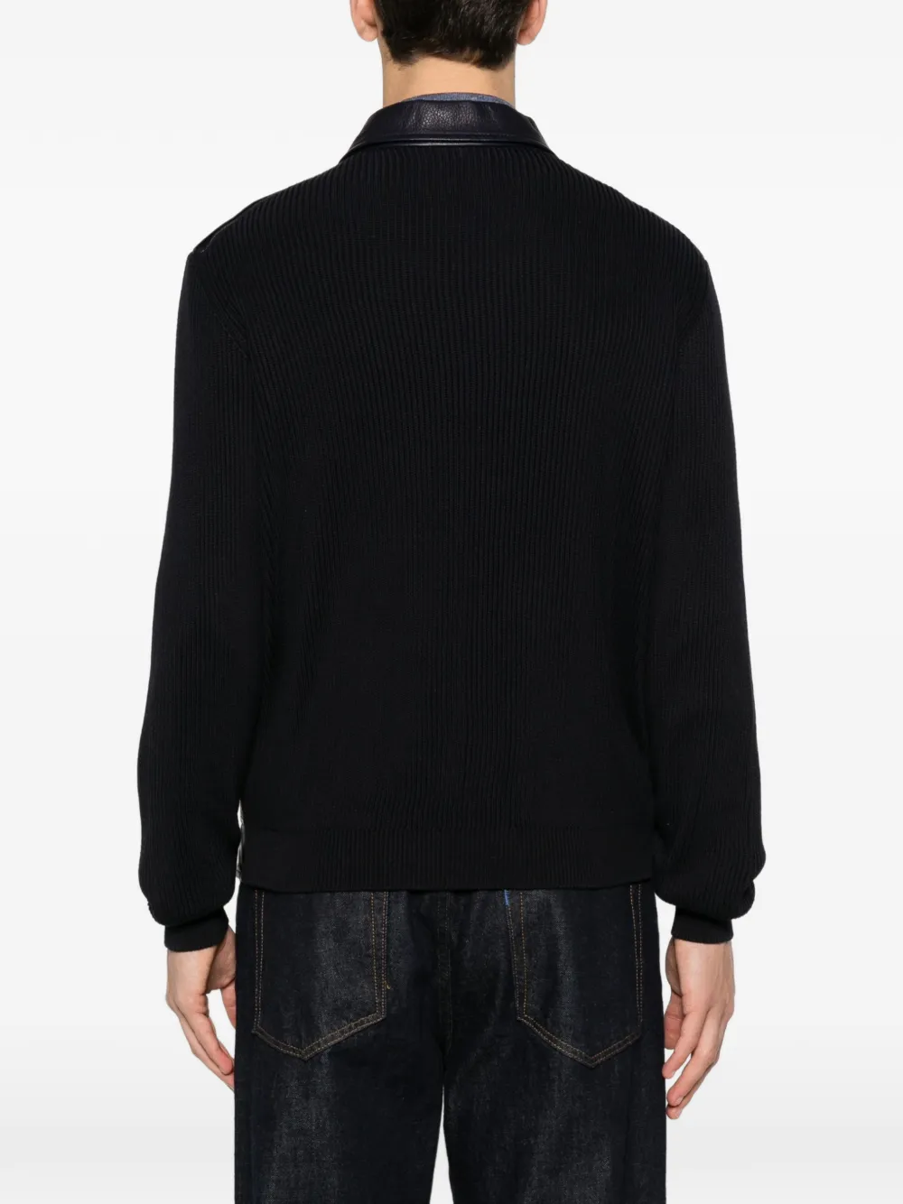 Brunello Cucinelli Jack met rits Blauw