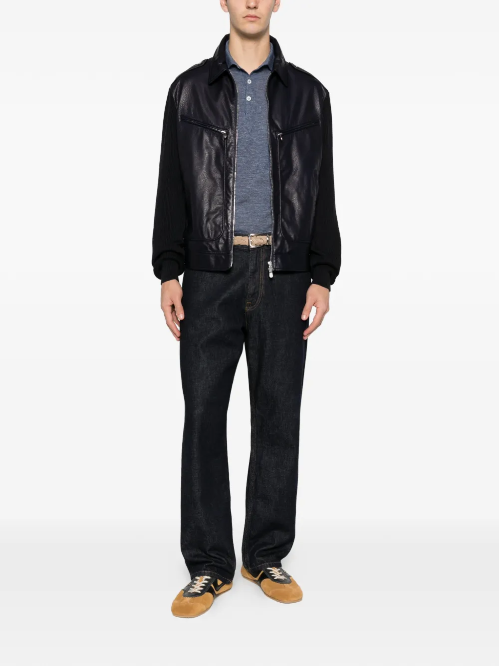 Brunello Cucinelli zip-up jacket | Leather Jackets | Image 2