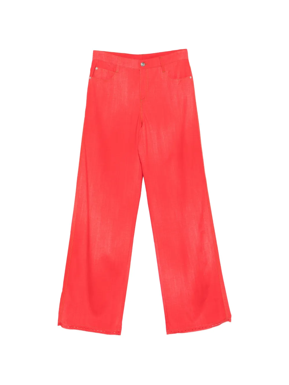 Ermanno Scervino belt-loop trousers - Rosso