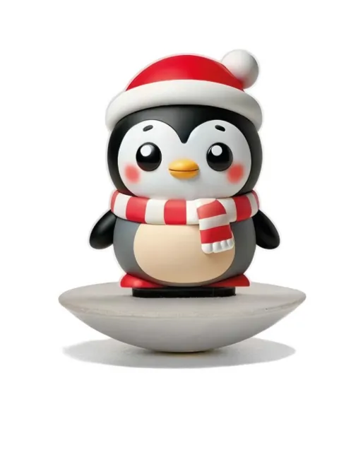 Linee Recanati santa-hat scarf penguin figure