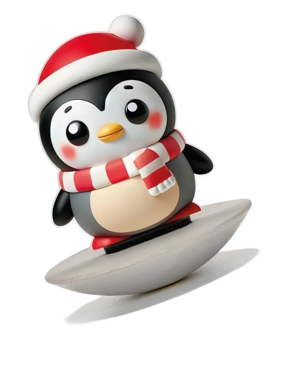 Linee Recanati 산타 모자 스카프 펭귄 피규어 | 데코 소품 | Image 2