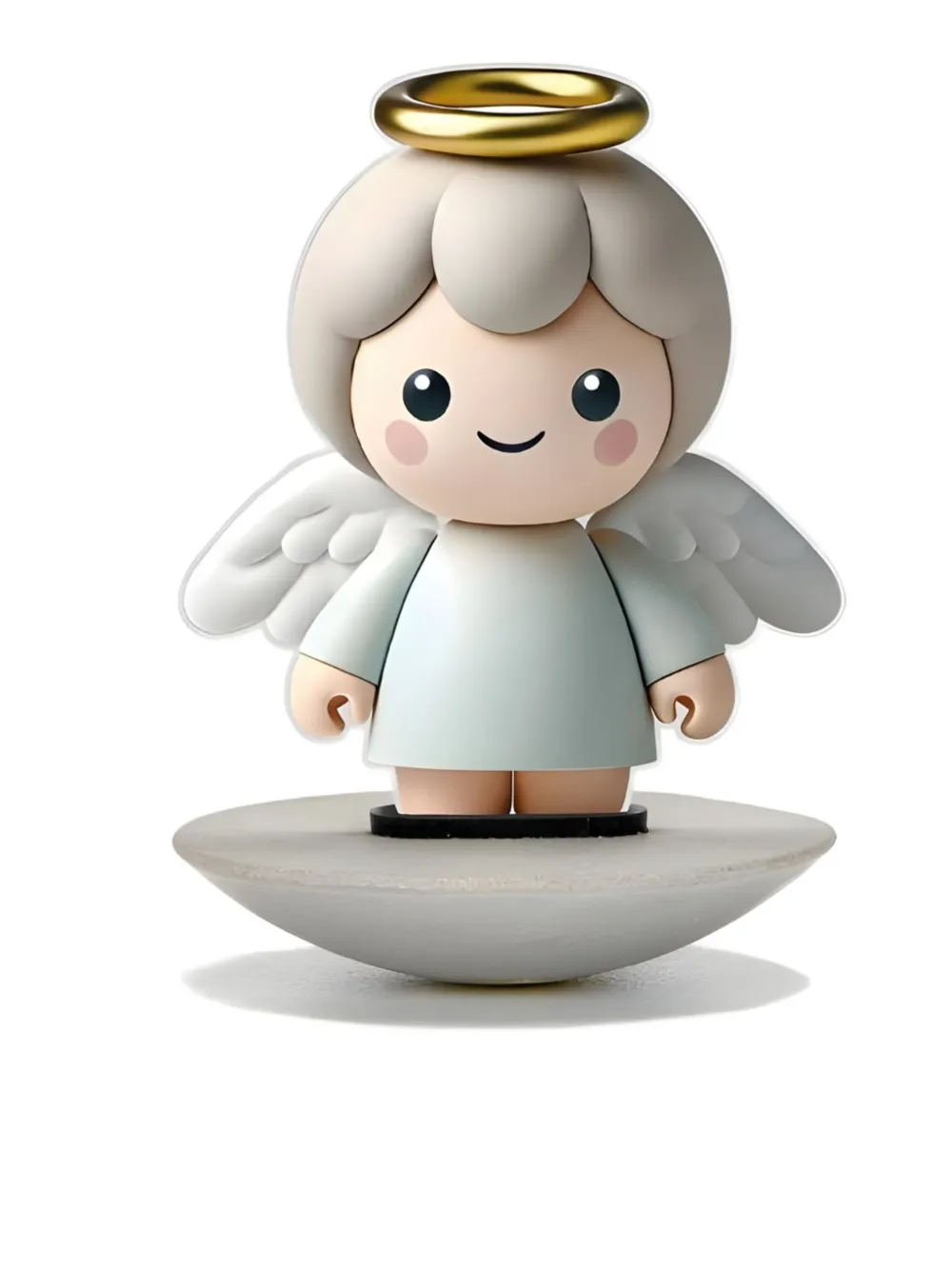 Linee Recanati Halo Angel Figurine Stand In Multi