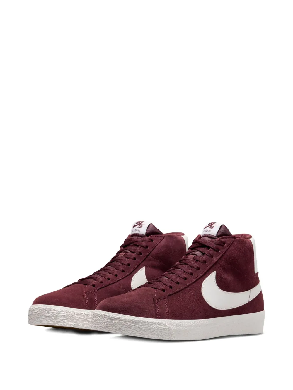 Nike Zoom Blazer Mid sneakers met SB-logo-reliëf Rood
