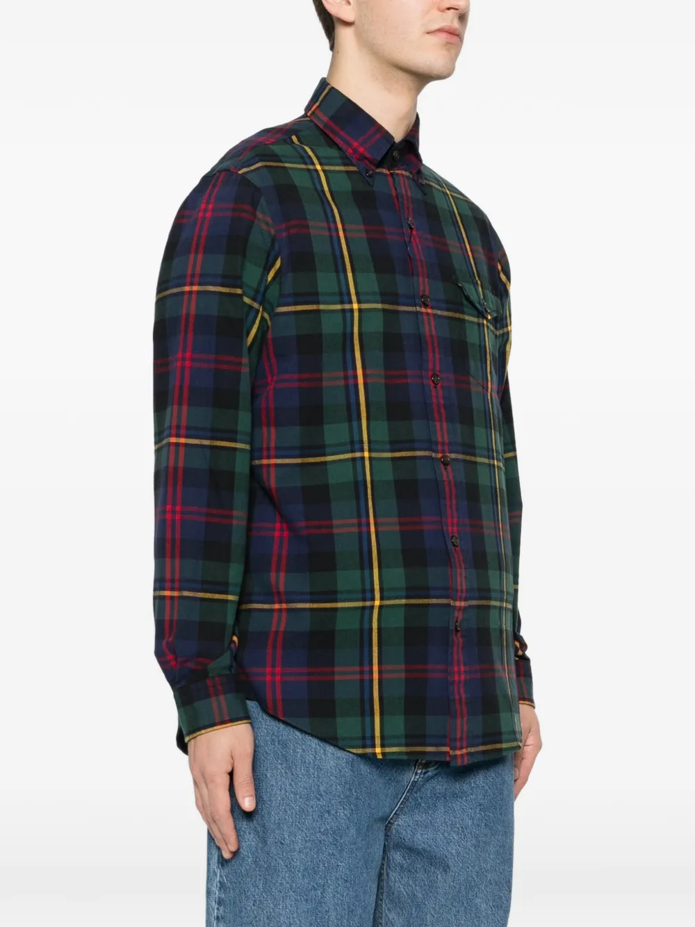 Polo Ralph Lauren Geruit overhemd met zak Blauw