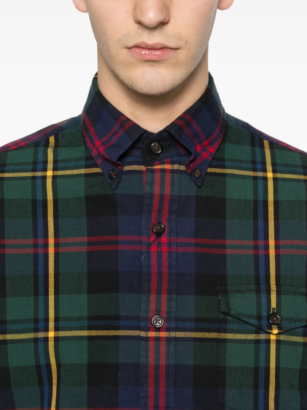 Polo Ralph Lauren Geruit overhemd met zak Blauw