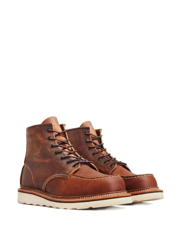 Red Wing Shoes Classic Moc レースアップブーツ | ブラウン | FARFETCH JP