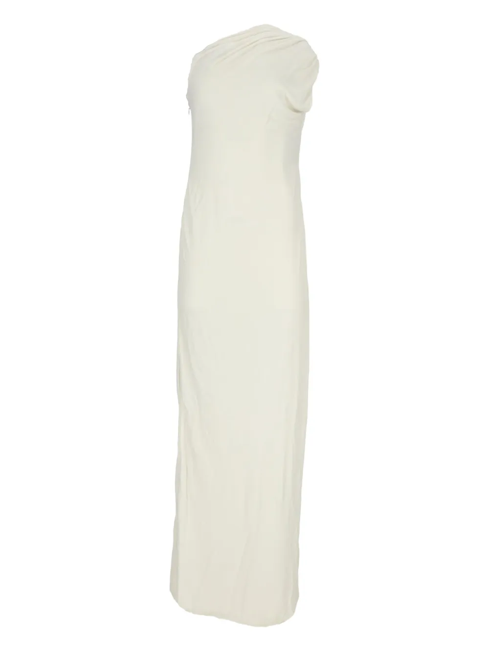 Tom Ford Draped One-shoulder Maxi Dress In White
