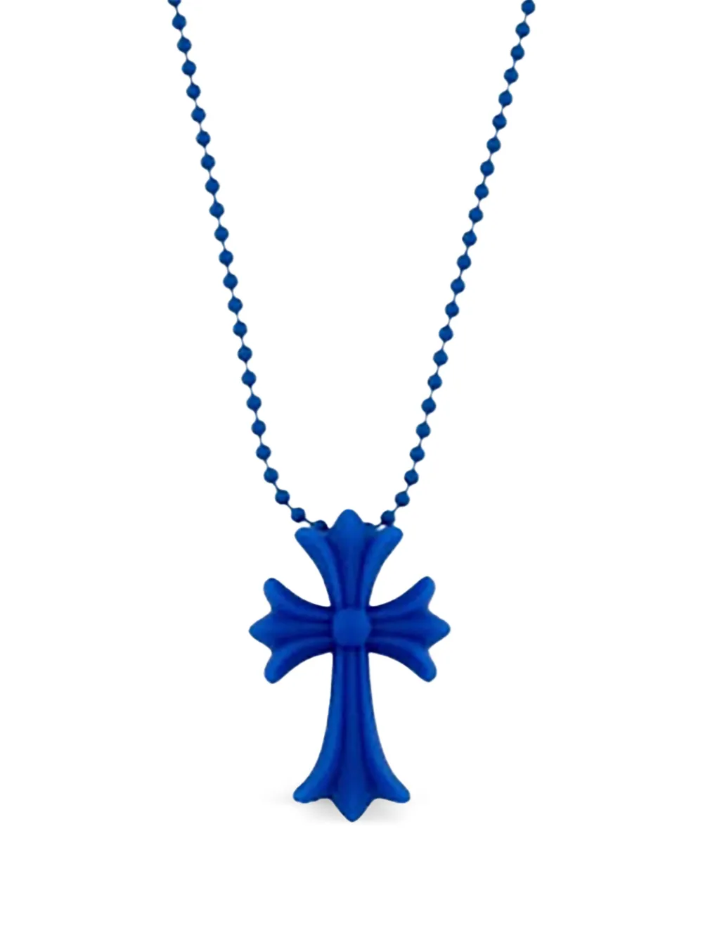 Chrome Hearts cross pendant necklace - Blu