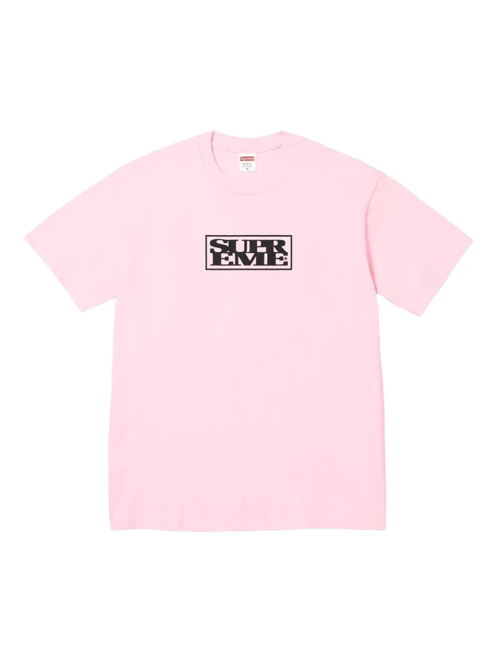 Supreme logo-print T-shirt - Rosa