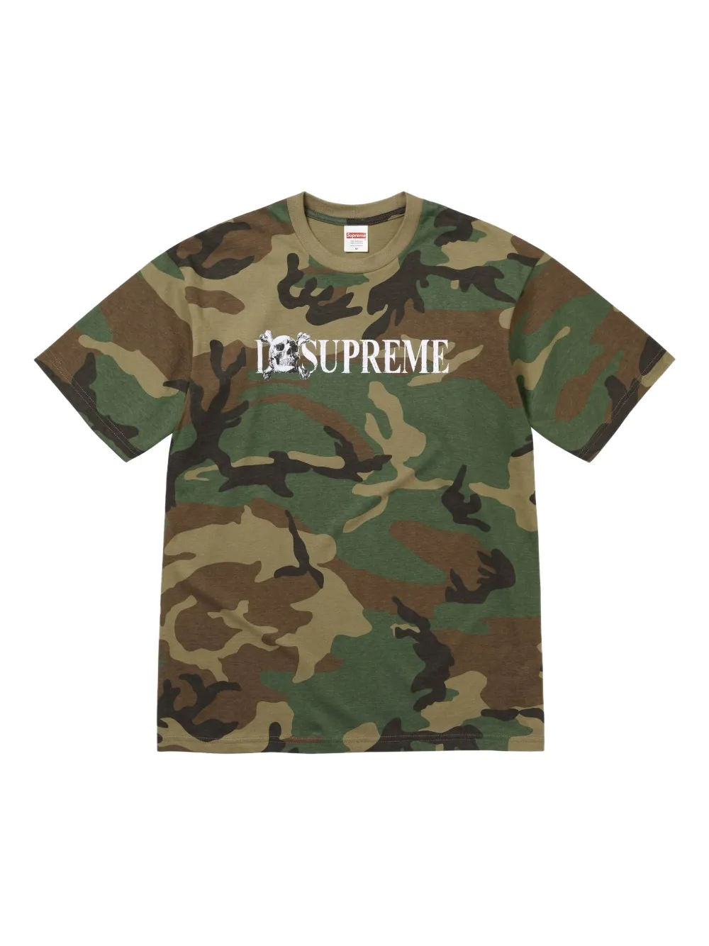Supreme skull-motif T-shirt - Verde
