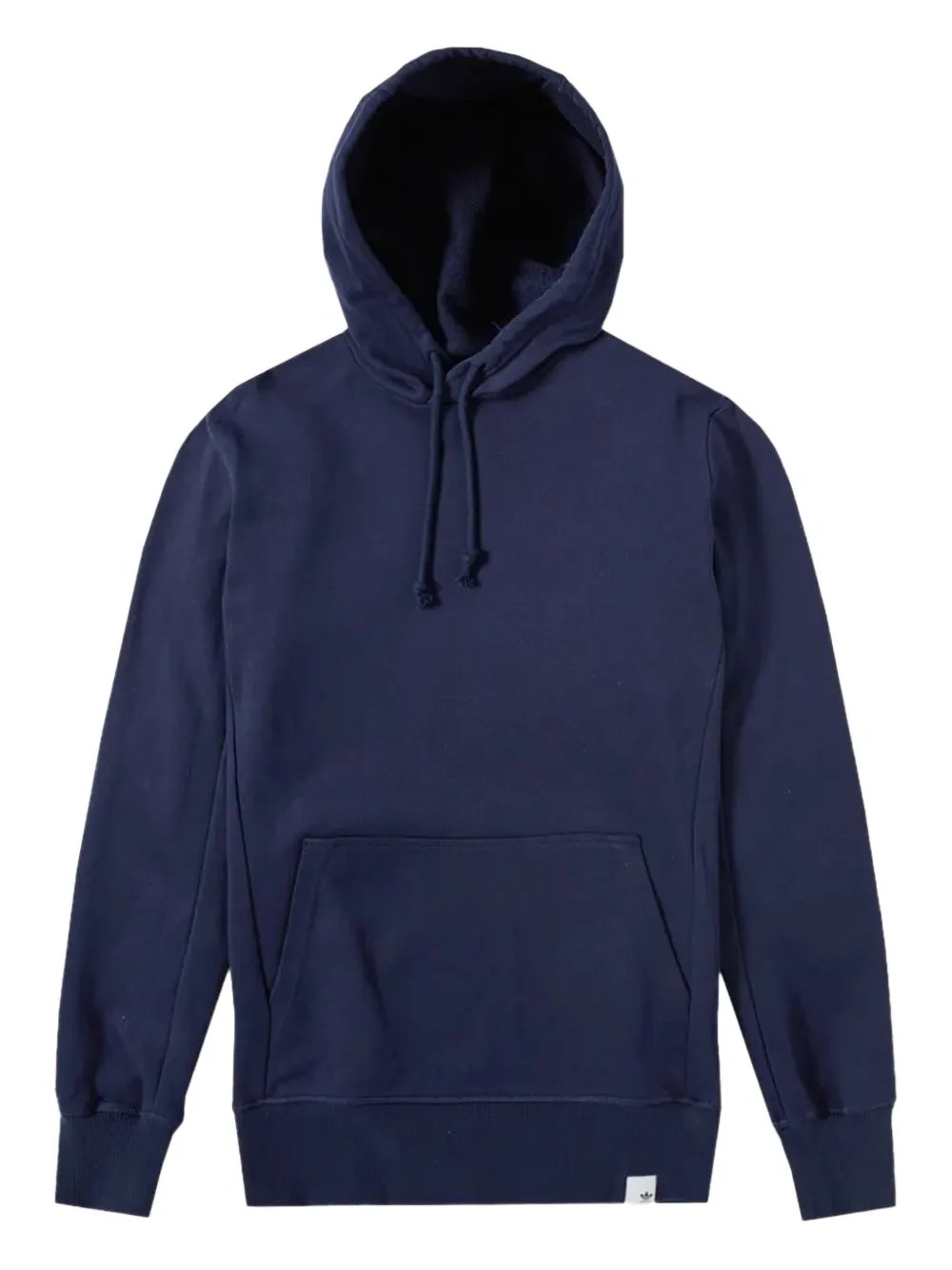 adidas drawsting-hood hoodie - Blu