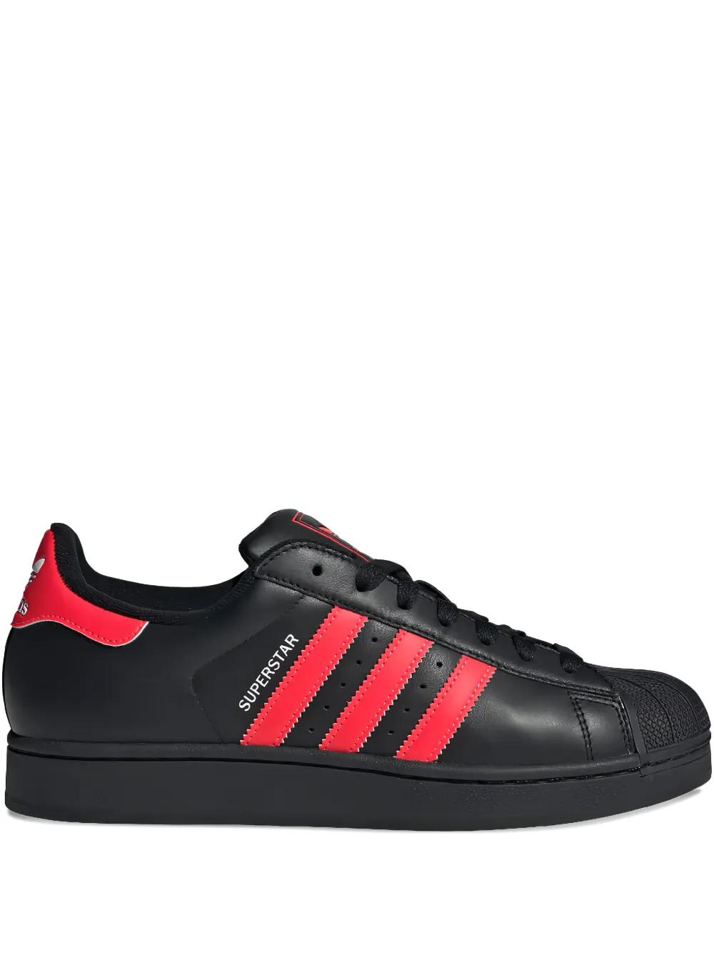 adidas striped superstar low-tops - Nero