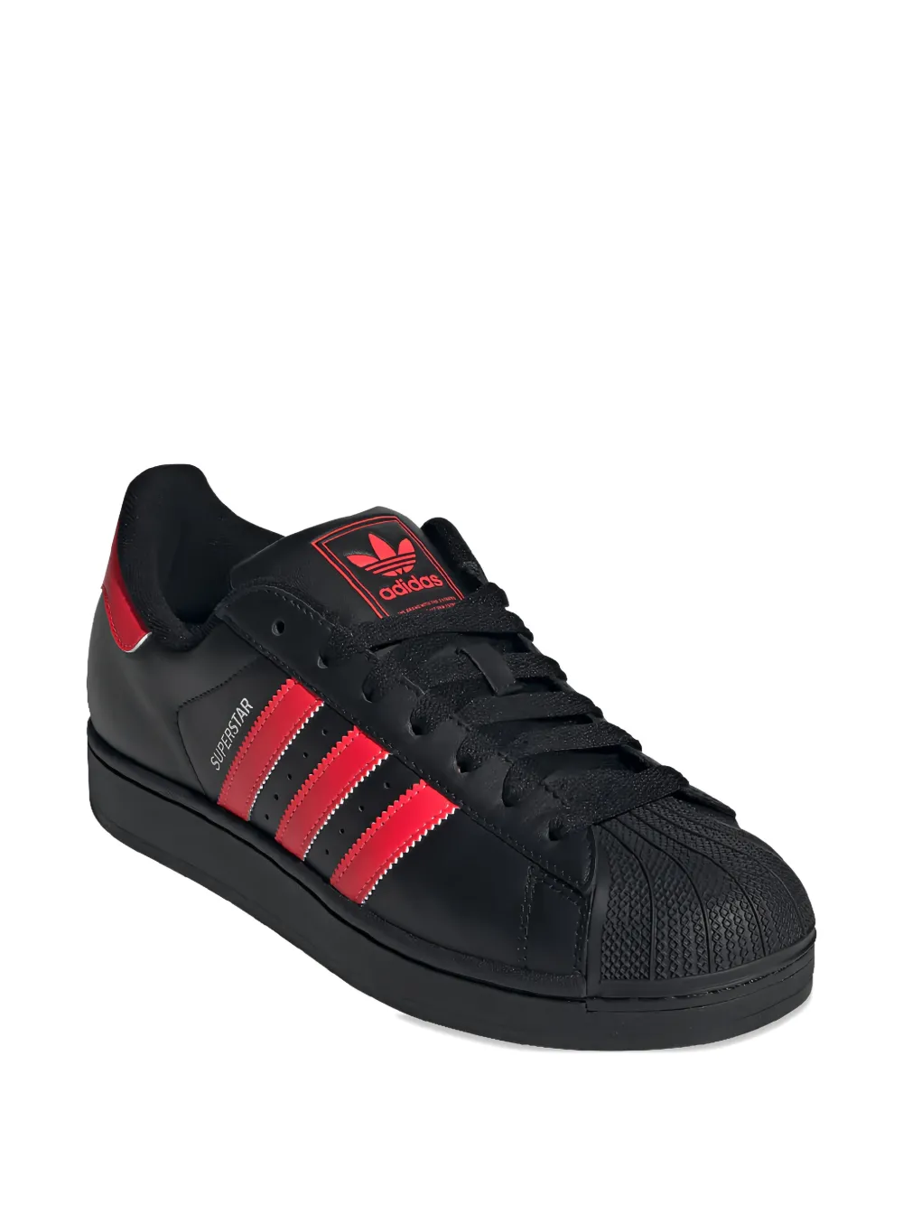 adidas Superstar low-tops sneakers met strepen Zwart