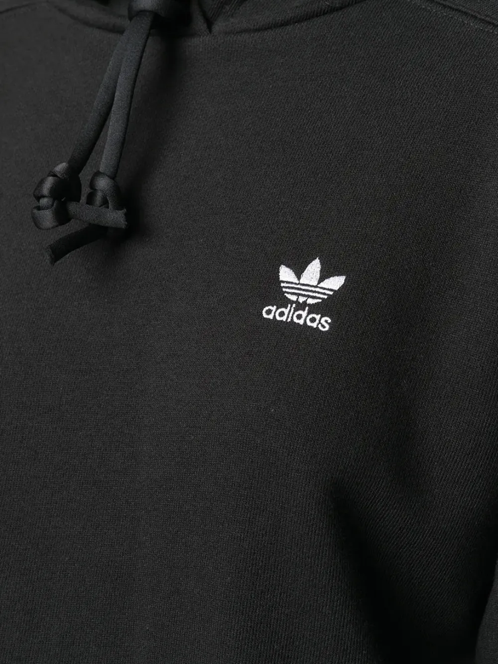 adidas Hoodie met geborduurd logo Zwart