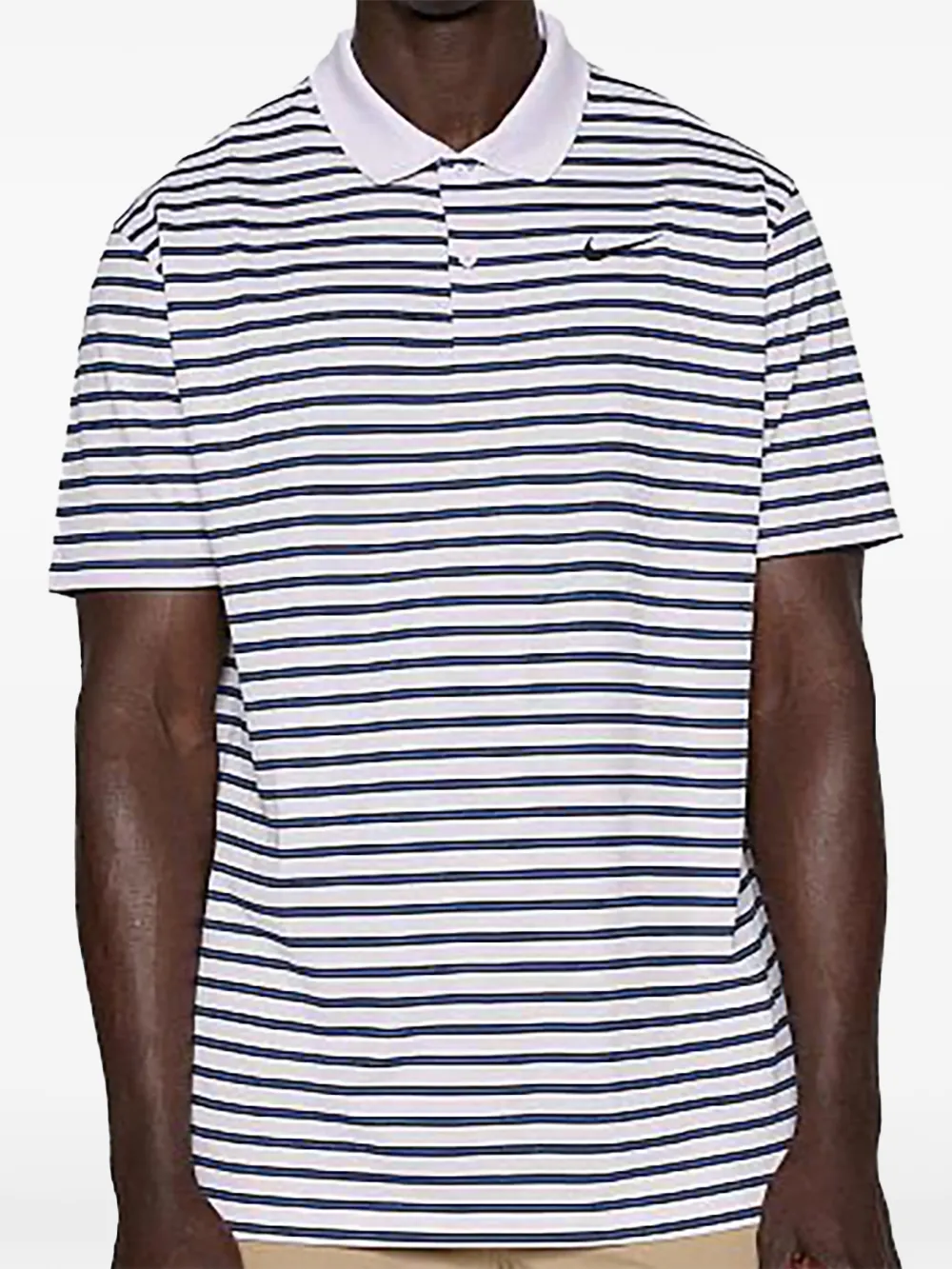 Nike Victory Stripe performance polo - Weiß