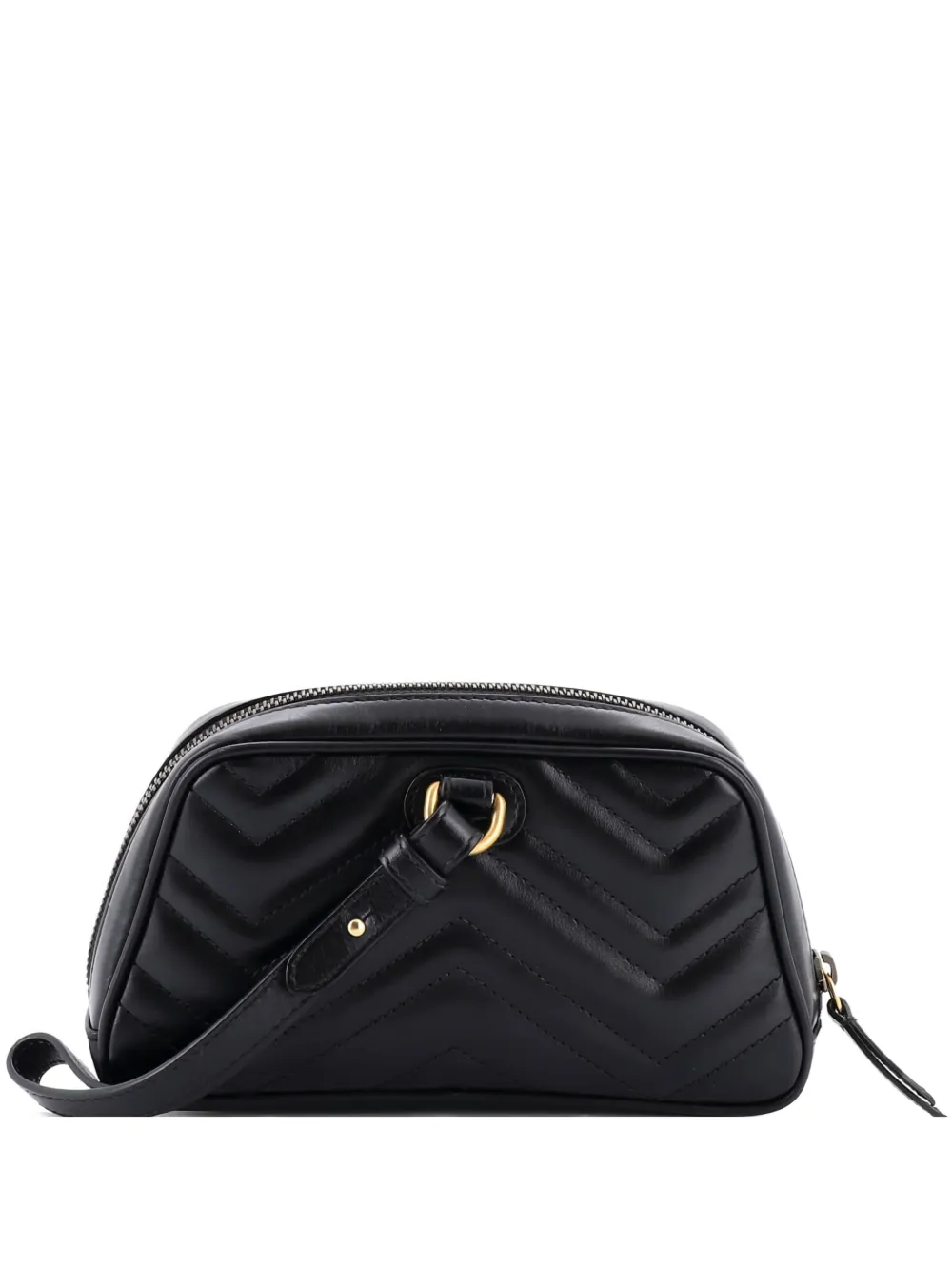 Gucci Pre-Owned GG Marmont Wristlet Matelasse Leather clutch bag - Nero