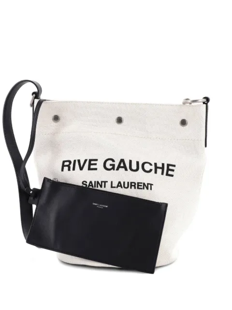 Saint Laurent Pre-Owned Rive Gauche Canvas bucket bag