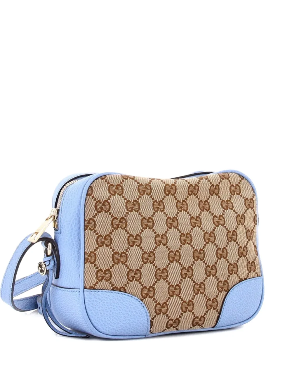 Gucci Pre-Owned Bree Disco GG Canvas with Leather Mini crossbody bag - Blu
