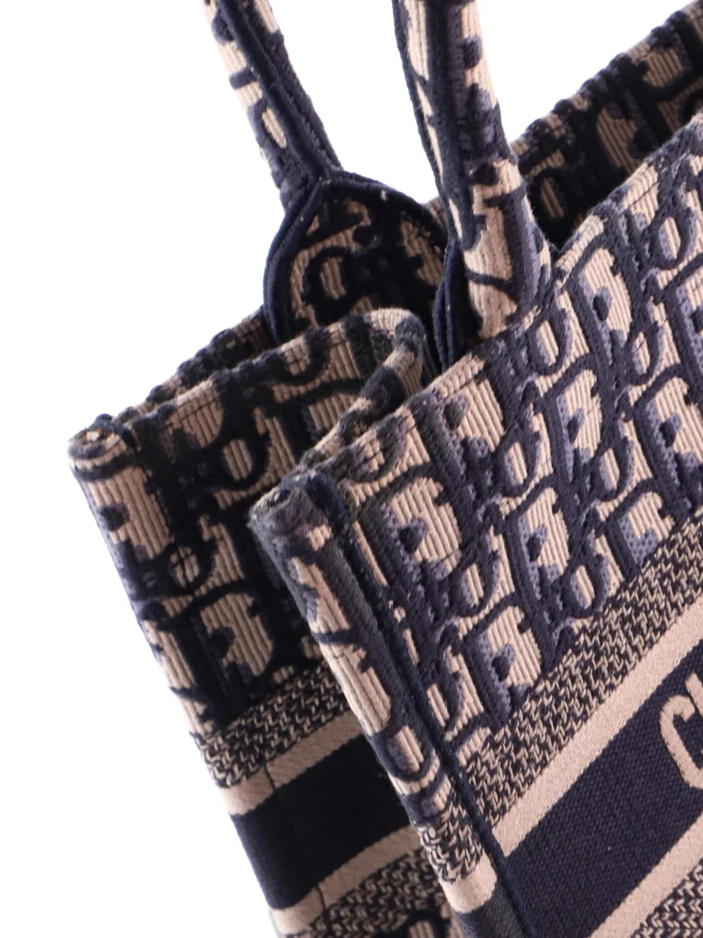 Book Oblique Canvas Small Tote Bag