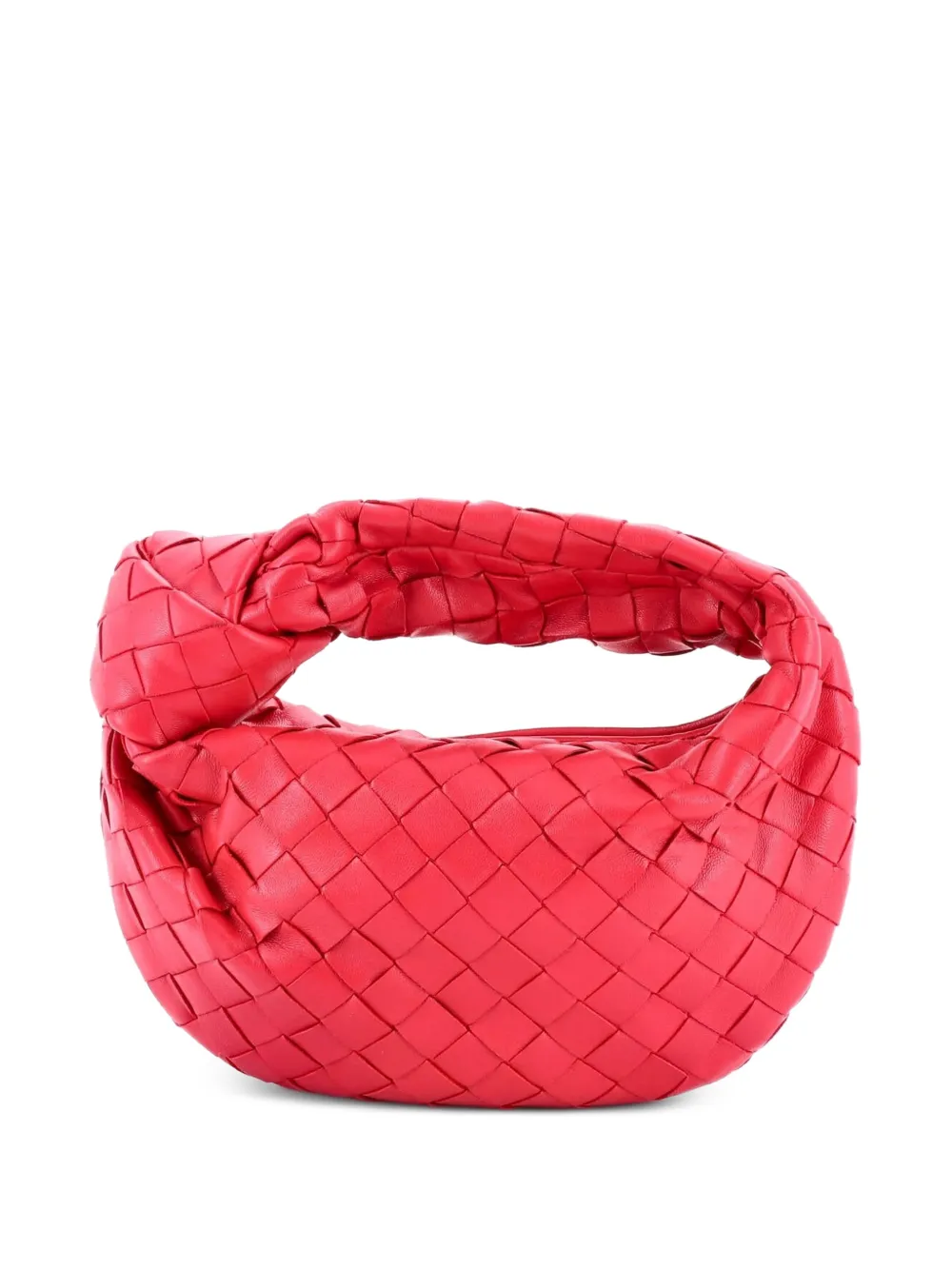 Pre-owned Bottega Veneta Bv Jodie Intrecciato Nappa Mini Hobo Bag In Pink