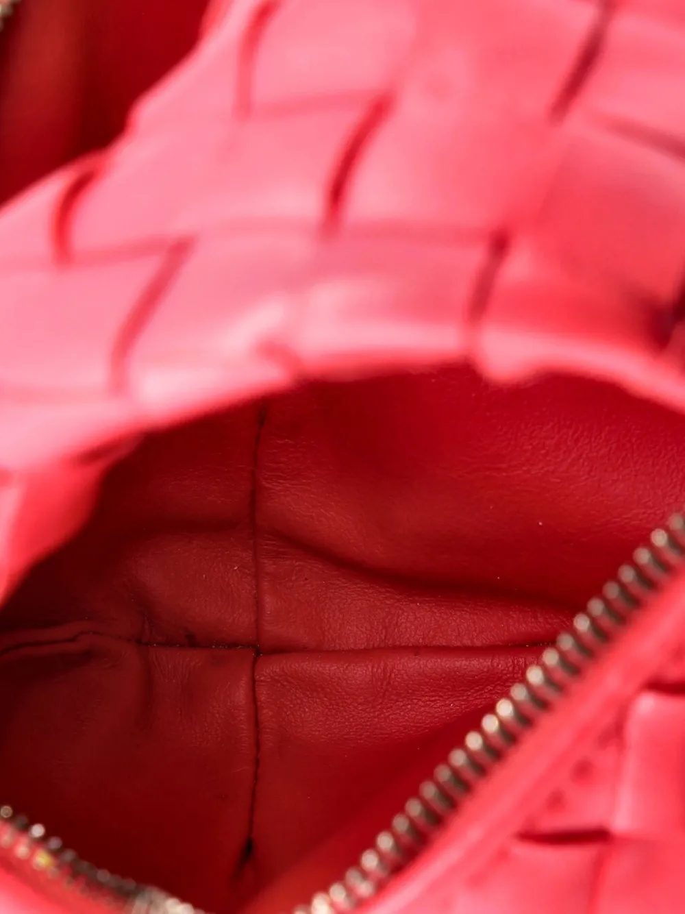 BOTTEGA VENETA Pre-owned Bv Jodie Intrecciato Nappa Mini Hobo Bag In Pink