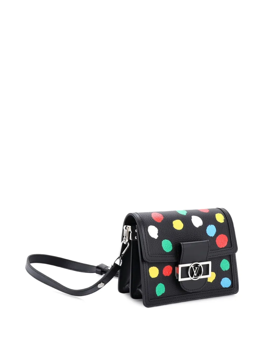  Louis Vuitton Pre-owned Dauphine Yayoi Kusama Painted Dots Taurillon Leather Mini Shoulder Bag - Multicolore 
