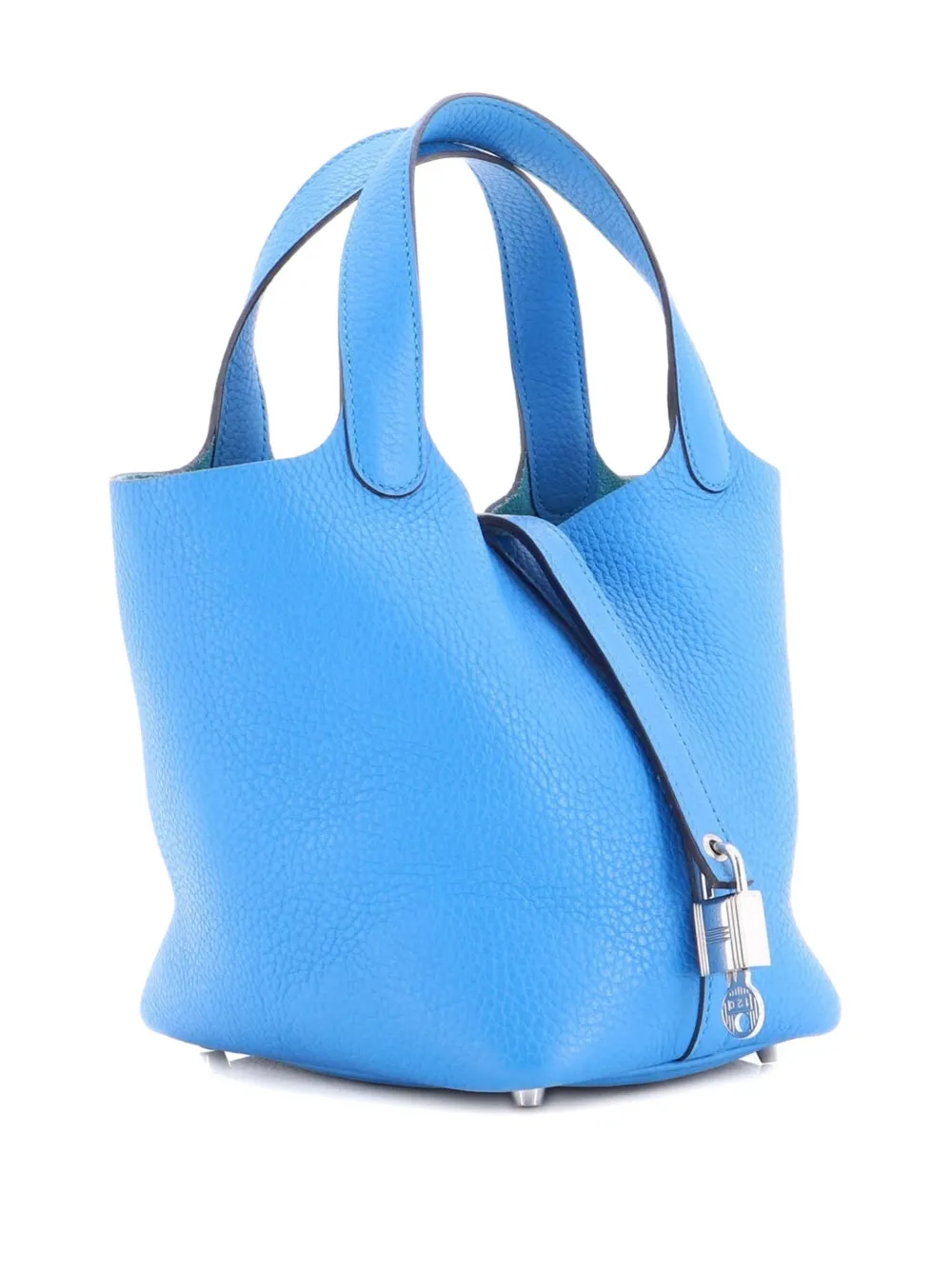 Hermès Pre-Owned Borsa a secchiello Picotin Lock PM in pelle Clemence - Blu