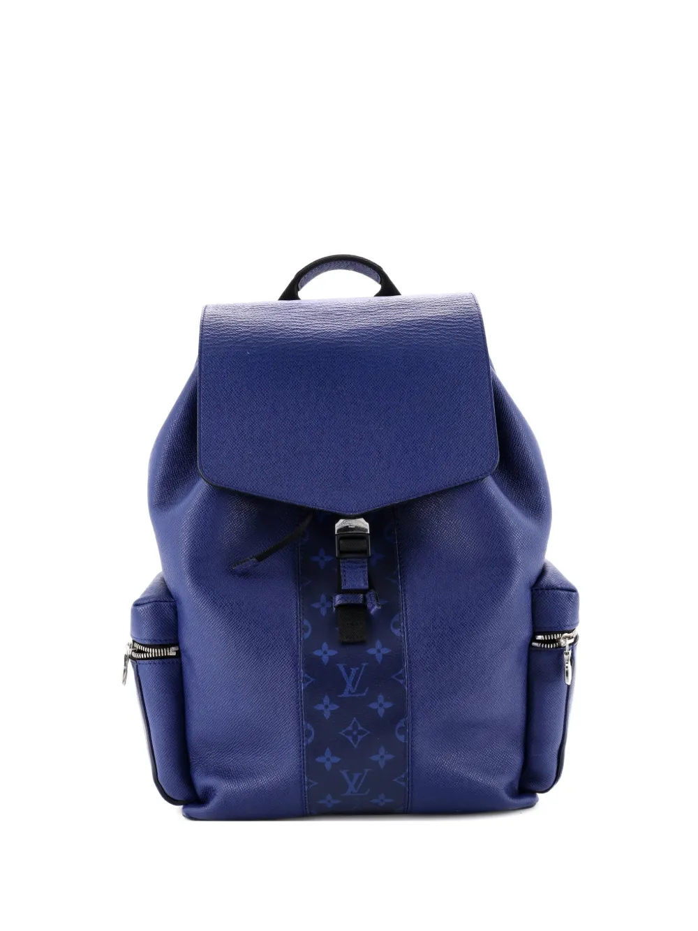 Pre-owned Louis Vuitton Outdoor Monogram Taigarama Backpack In Blue