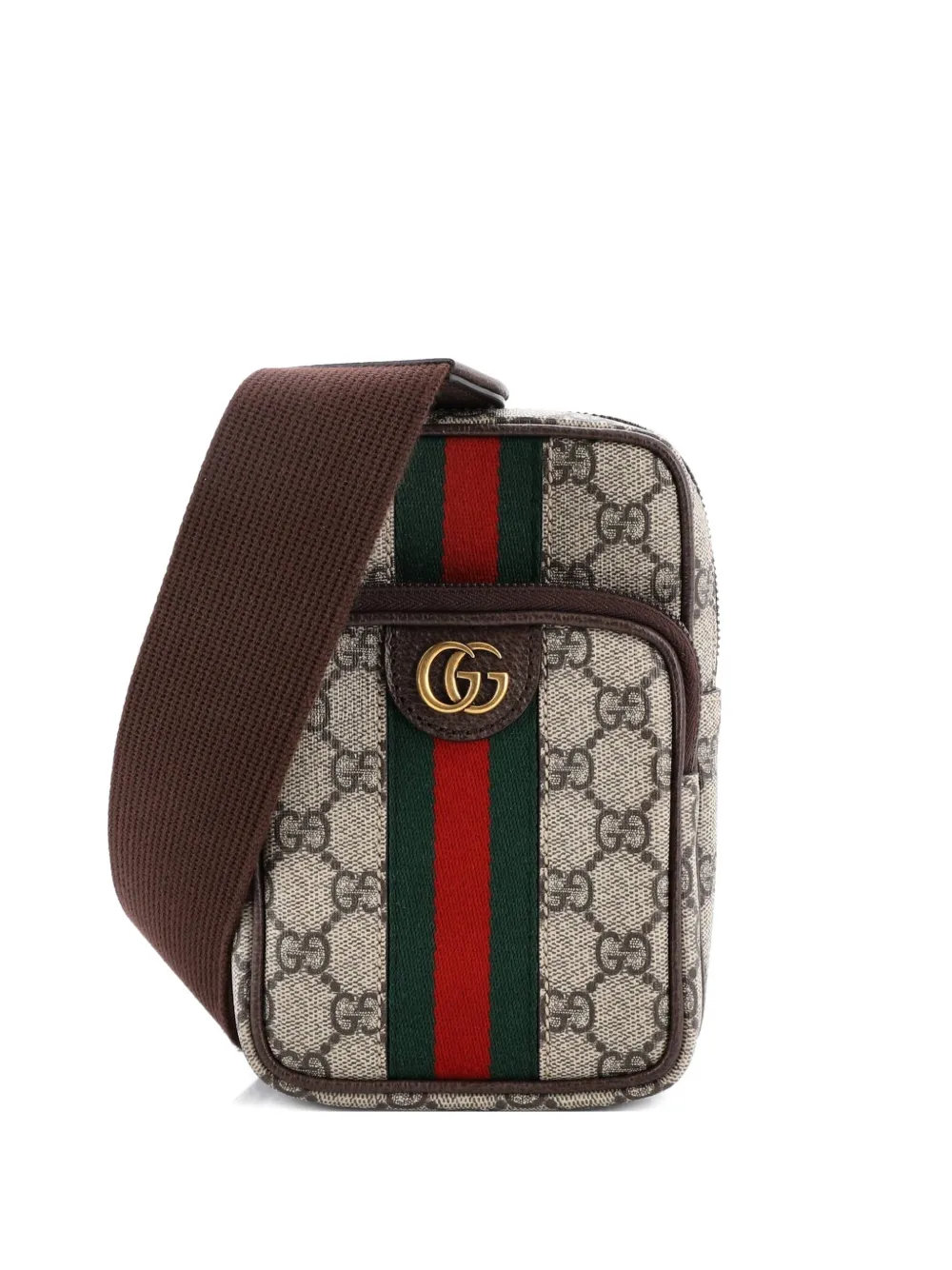 Gucci Pre-Owned Ophidia Sling Bag GG Coated Canvas Mini crossbody bag - Marrone