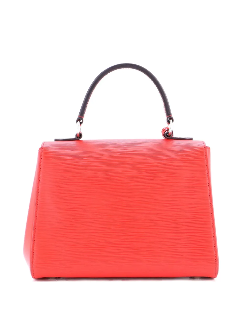 Pre-owned Louis Vuitton Cluny Top Handle Bag Epi Leather Bb Satchel In Red
