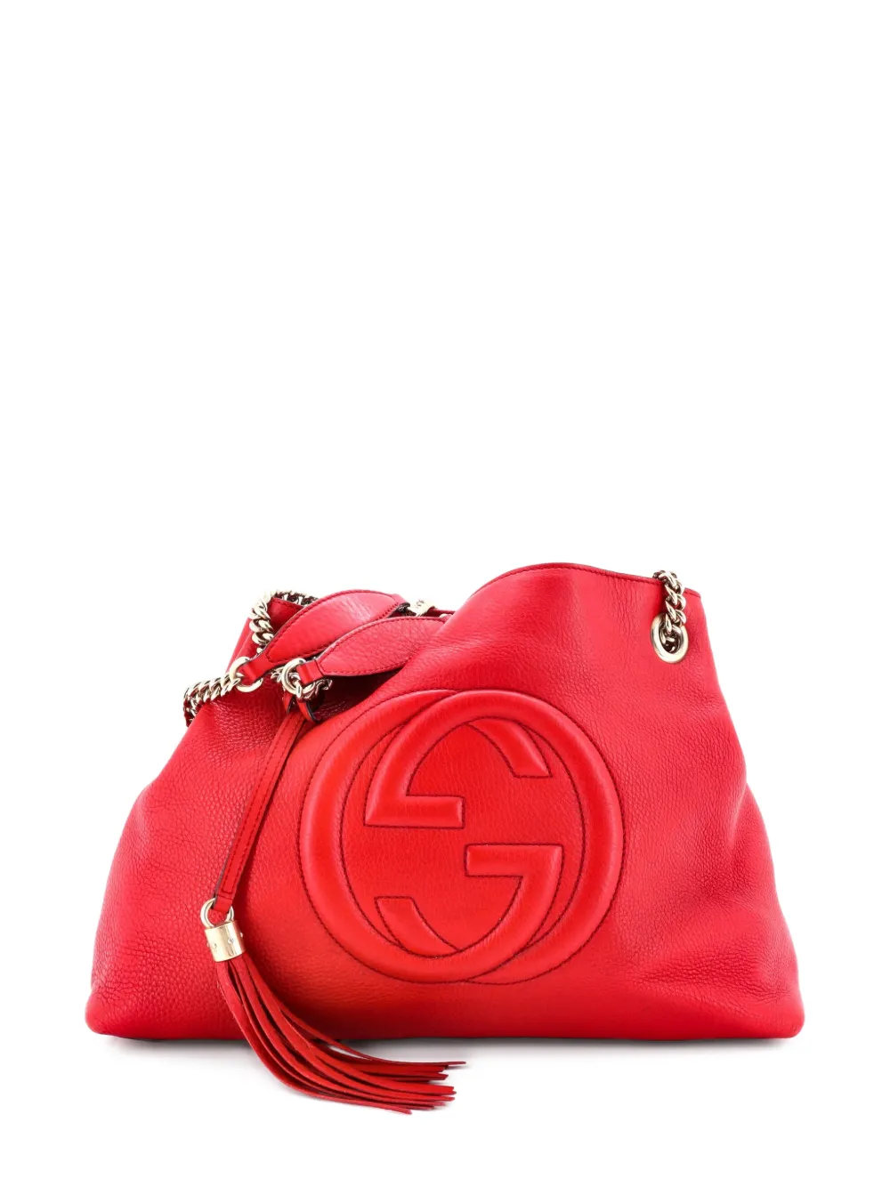 Gucci Pre-Owned Soho Chain Strap Leather Medium shoulder bag - Rosso