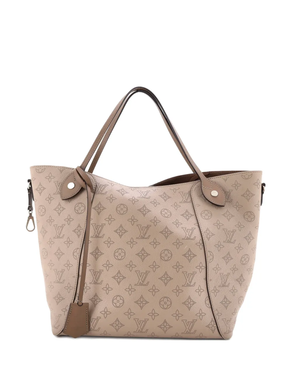 Louis Vuitton Pre-Owned Hina Handbag Mahina Leather MM shoulder bag - Toni neutri