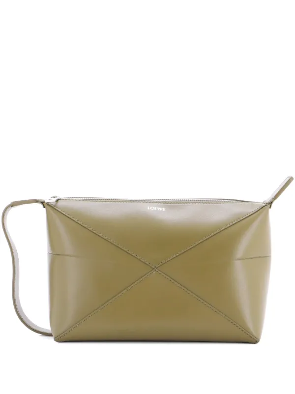 新品未使用！LOEWE ロエベ　トラベルポーチ Loewe Pre-Owned パズル フォールド トラベルポーチ | グリーン