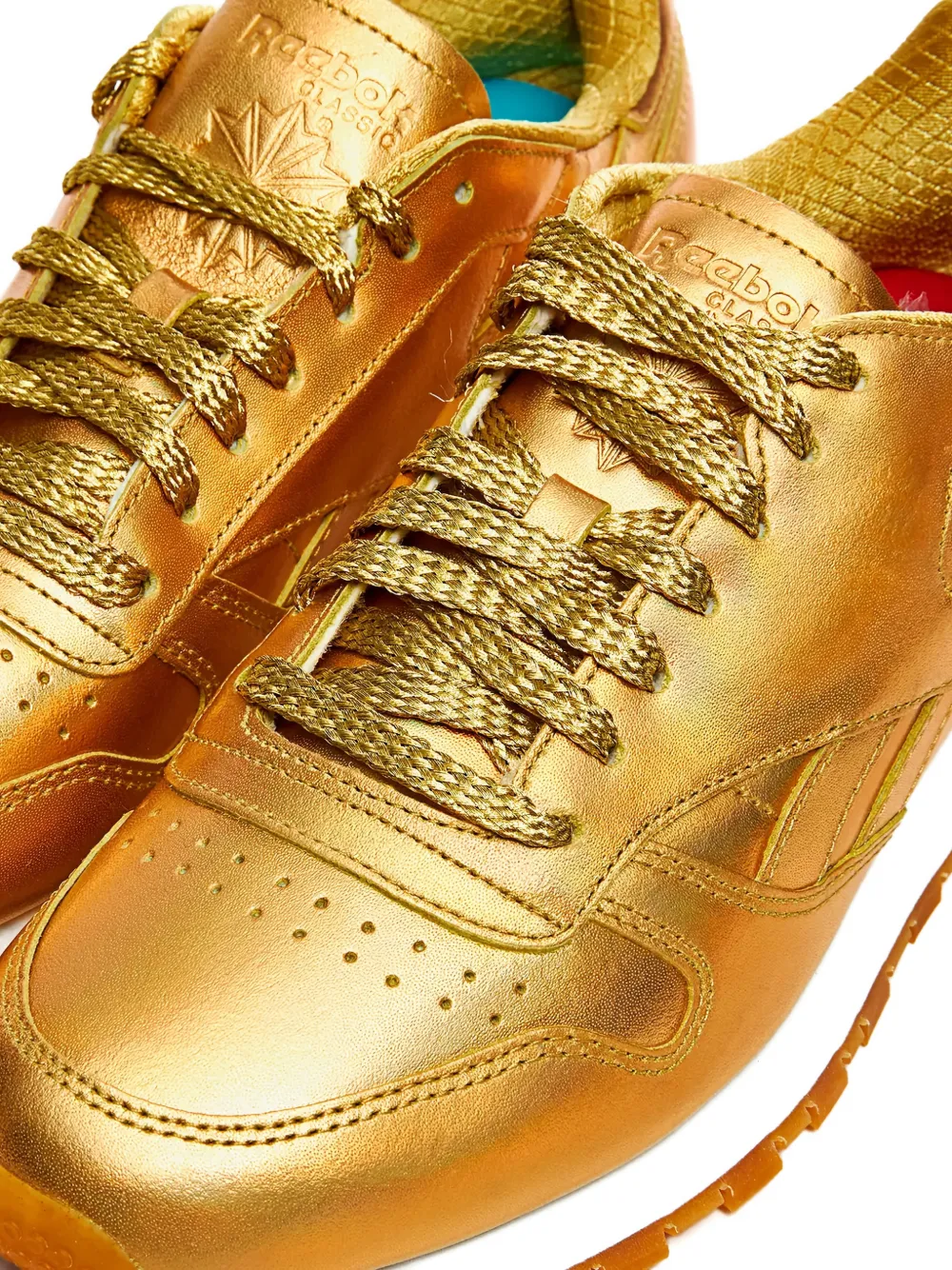 Reebok Classic Wonder Woman metallic leren sneakers Goud