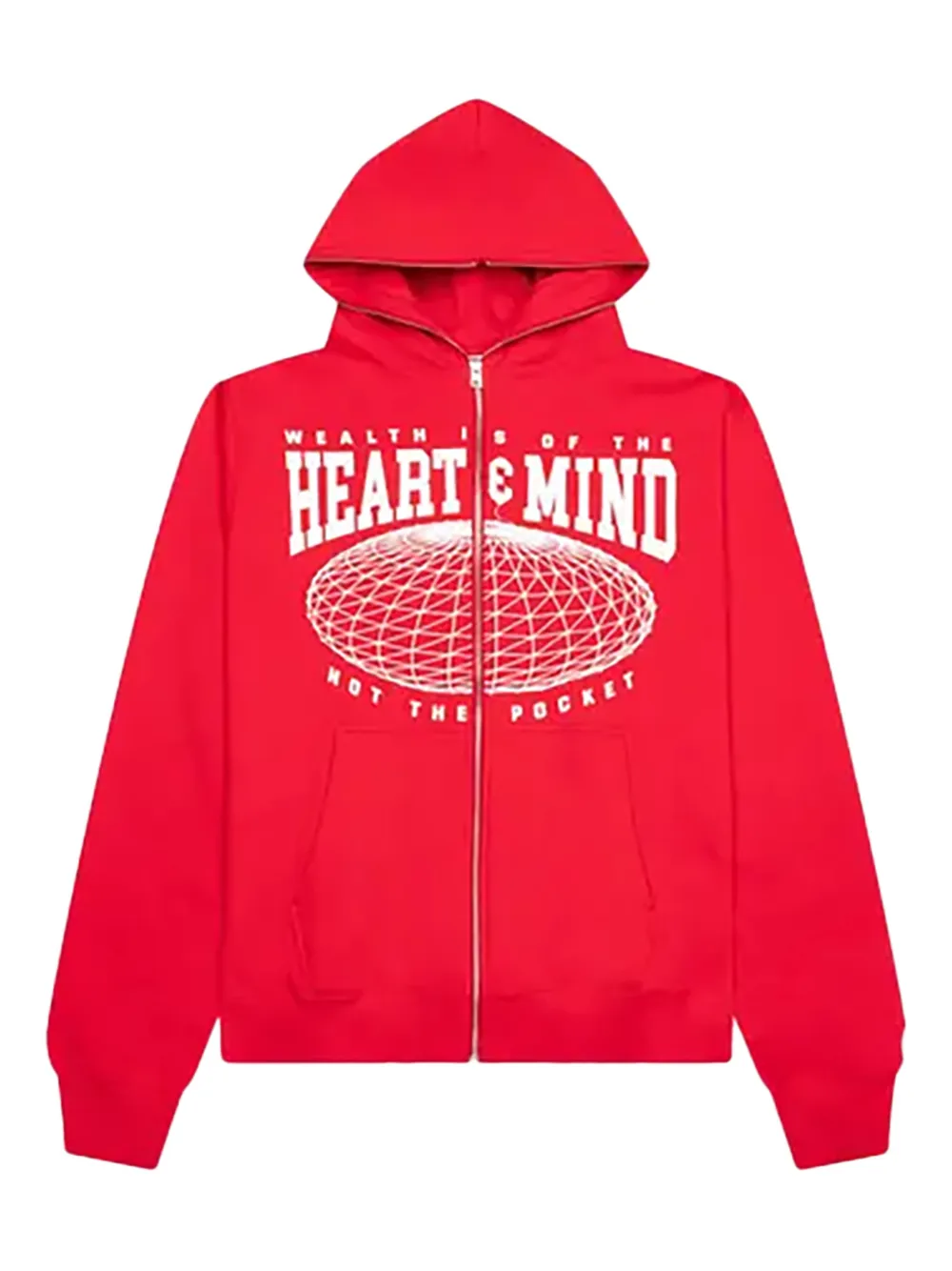 Billionaire Boys Club zip front hoodie - Rosso
