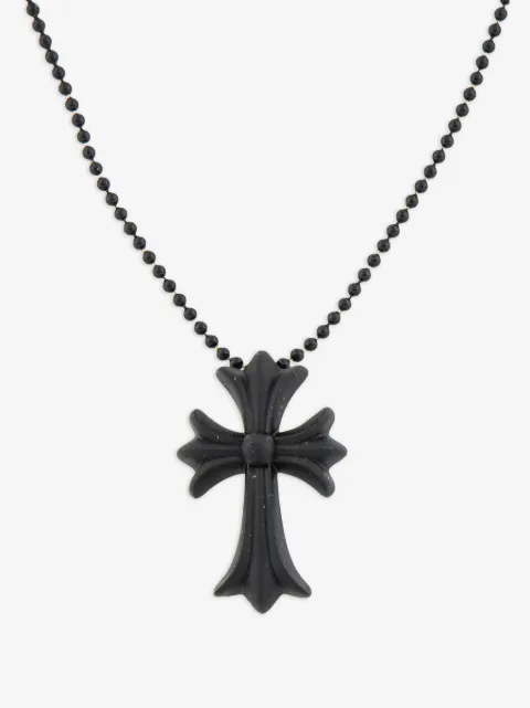 Chrome Hearts collar con dije de cruz y glitter