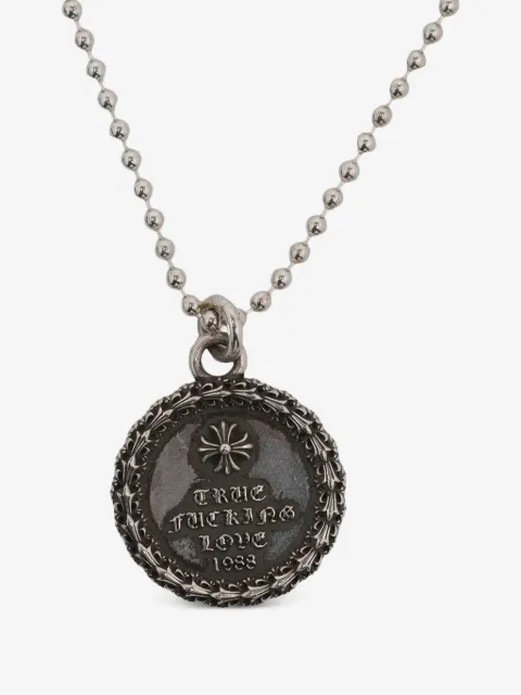 Chrome Hearts collar True F*cking Love con medallón