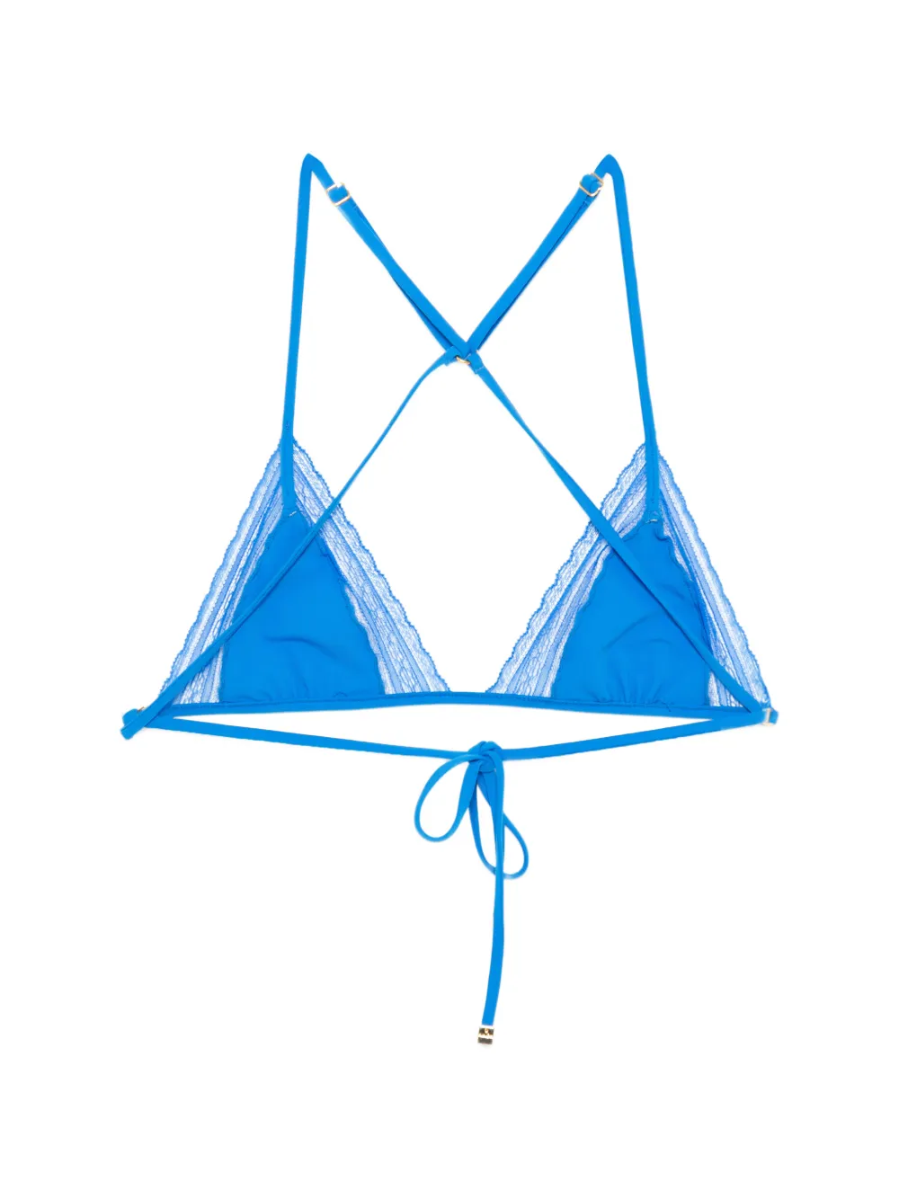 Kiki de Montparnasse Bikinitop met kant Blauw