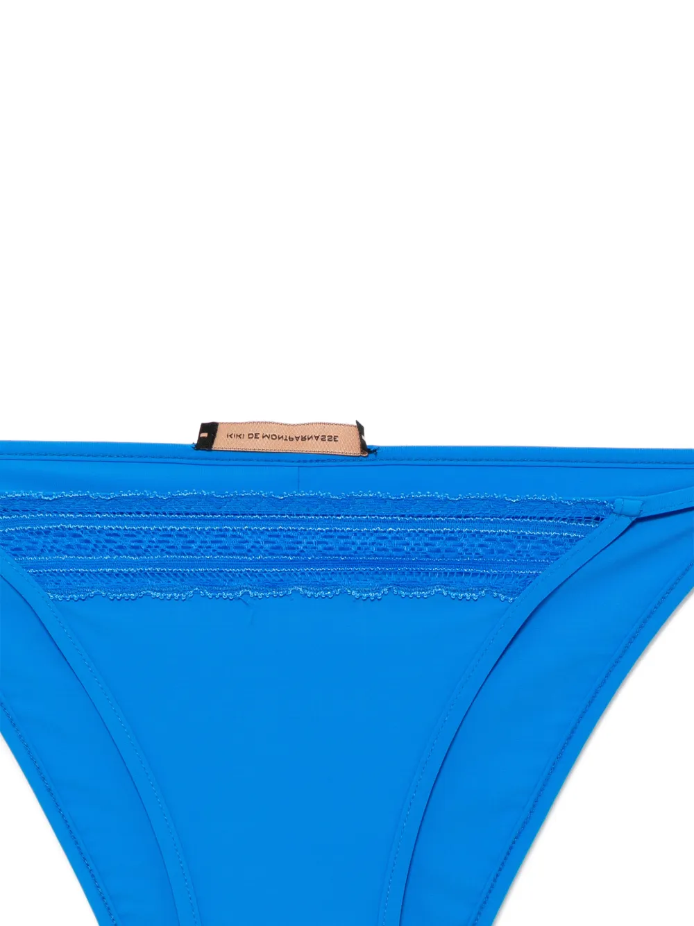  Kiki De Montparnasse Lace-inset Bikini Bottom - Blue 