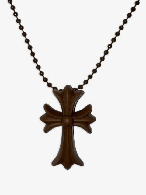Chrome Hearts cross-pendant necklace
